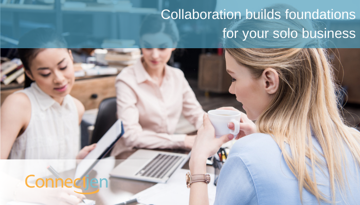 collaboration builds foundations for solo business